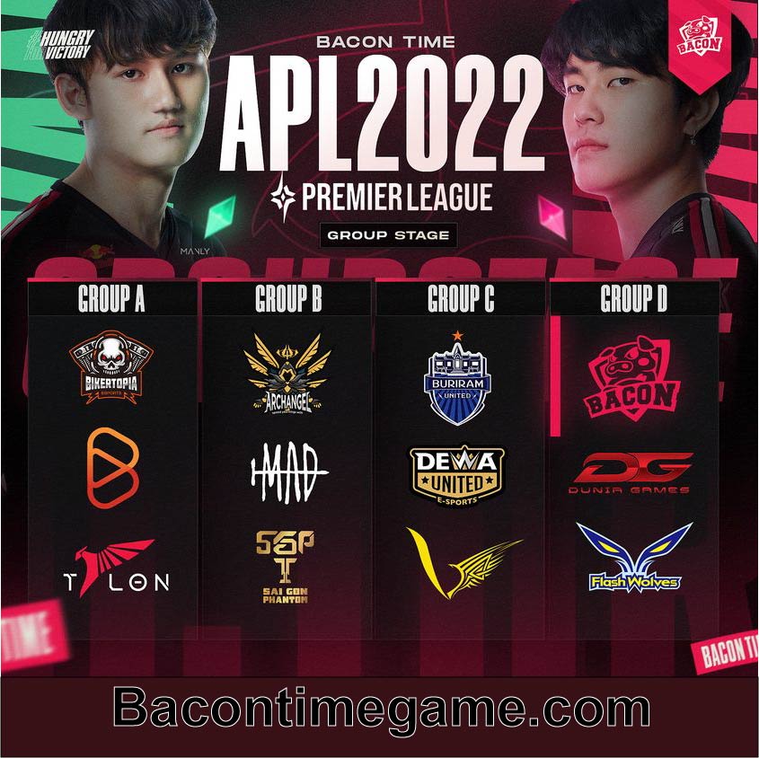 ศึกใหญ่ APL2022 ทีม BACON TIME อยู่กลุ่ม D